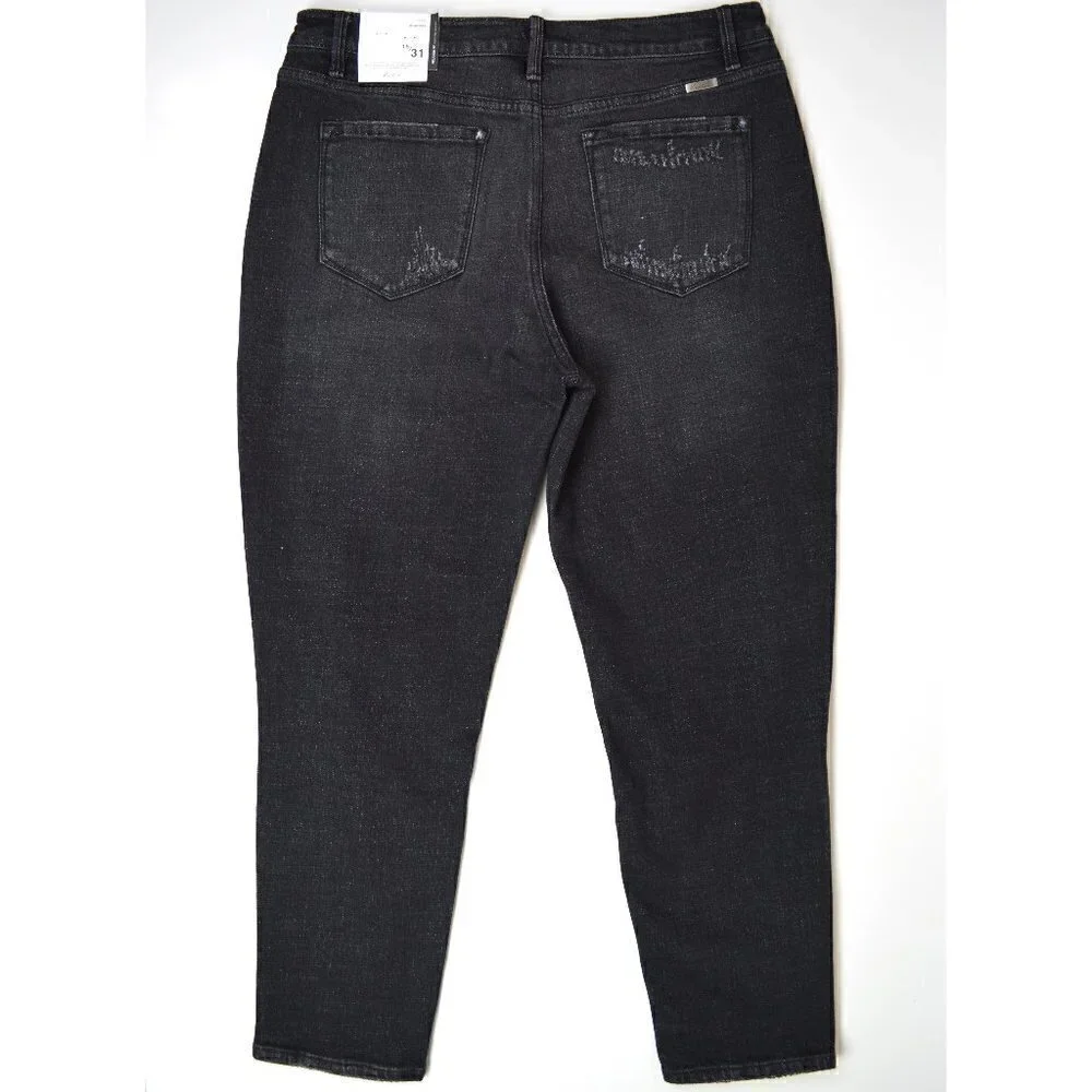 Kancan Milana High Rise Mom Jeans Black NEW 15/31